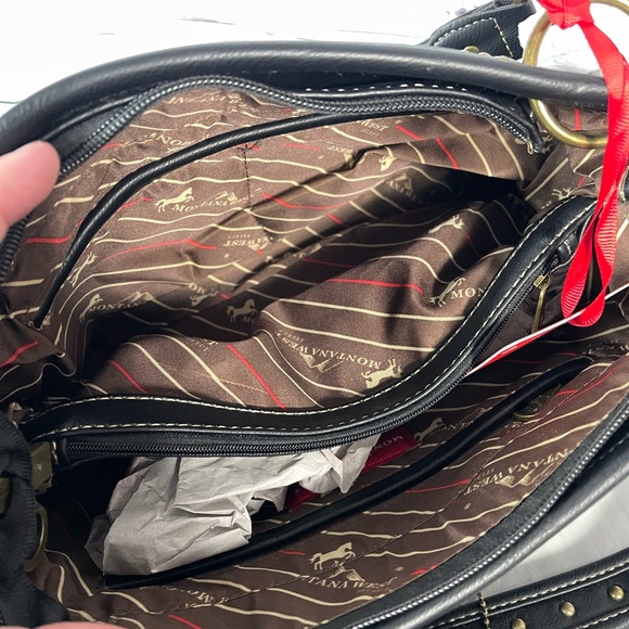 Montana West Aztec Collection Concealed Carry Satchel and Wallet Set - Picture 7 of 8